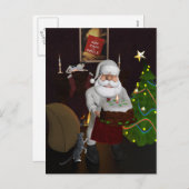 シェフサンタウィズお誕生日ケーキ シーズンポストカード (正面/裏面)