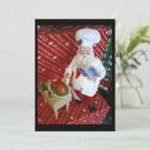 シェフサンタ招待状クリスマス 招待状 (スタンド正面)