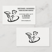 シェフサーヴィン料理 | ケータリング | 配送サービス 名刺 (正面/裏面)