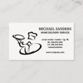 シェフサーヴィン料理 | ケータリング | 配送サービス 名刺 (正面)