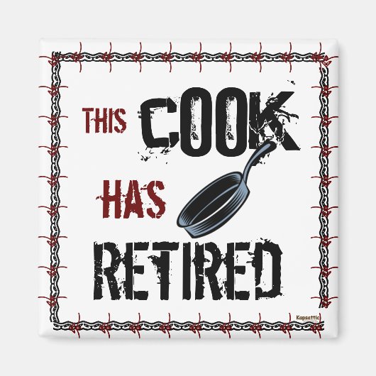 シェフシェフ料理 マグネット (正面)