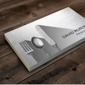 シェフシルバーウェアケータリングモダンシルバー 名刺