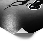 シェフスカルとフレーミングシェフナイフ2 フォトプリント (角)