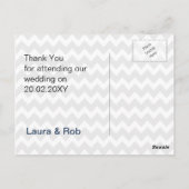 シェフストライプロン、いかり、航海のサンキューカード ポストカード (裏面)