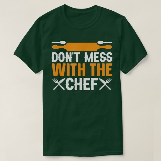 シェフスーシェフおもしろい料理 Tシャツ (デザイン正面)