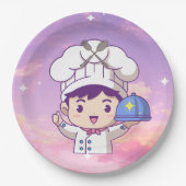 シェフズスペシャルダイニング紙プレート ペーパープレート (正面)