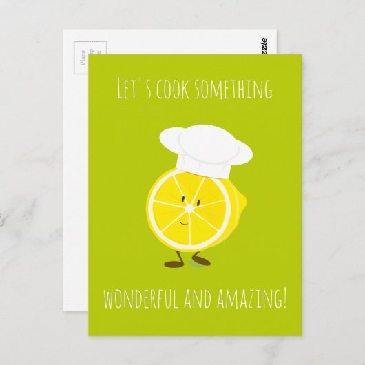 シェフズハットキャラクターはがき ポストカード (正面/裏面)