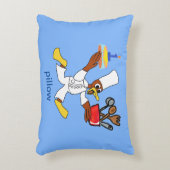 シェフダッキー（アヒルちゃん）カズーアクセント枕 アクセントクッション (正面(垂直))