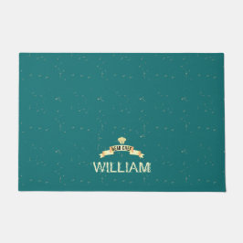 シェフティール（緑がかった色）名Door Mat ドアマット