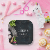 シェフテーブル素朴な料理料理パーティー ペーパープレート (パーティー)