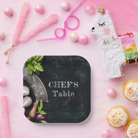 シェフテーブル素朴な料理料理パーティー ペーパープレート (パーティー)