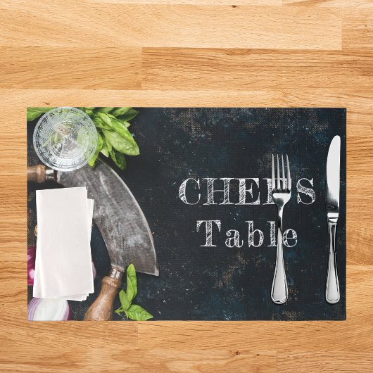 シェフテーブル素朴な料理食品ランチョンマット ペーパーパッド