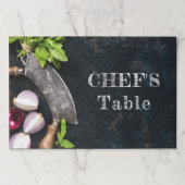 シェフテーブル素朴な料理食品ランチョンマット ペーパーパッド (正面)