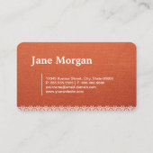 シェフデキュイジーレースモノグラム 名刺 (裏面)