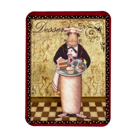 シェフデザート マグネット (縦)