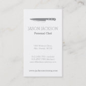 シェフナイフグラフィックケータリング名刺 名刺 (正面)