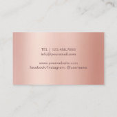 シェフナイフケータリングレストラモダンンバラ金ゴールド 名刺 (裏面)