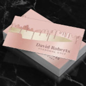 シェフナイフケータリングレストラモダンンバラ金ゴールド 名刺