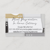 シェフナイフケータリング料理料理教室 名刺 (裏面)