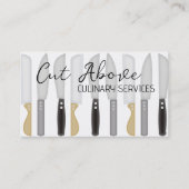 シェフナイフケータリング料理料理教室 名刺 (正面)
