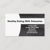 シェフナイフレフェイクザーカスタムフォトQRコード 名刺 (裏面)