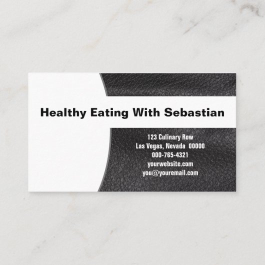 シェフナイフレフェイクザーカスタムフォトQRコード 名刺 (裏面)