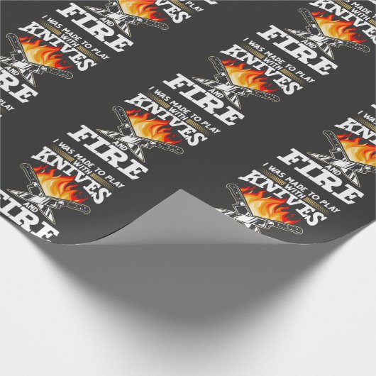 シェフナイフ料理ことわざフード恋人 ラッピングペーパー (角)