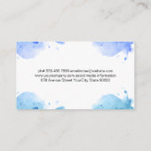 シェフハットとシルバーウェア |水彩 名刺 (裏面)