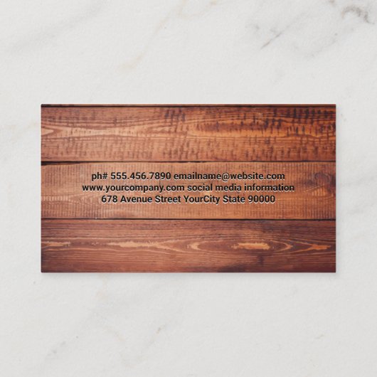 シェフハットとシルバーウェア |調理師ロゴ 名刺 (裏面)