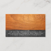 シェフハットとヘチュラ |木材と石板 名刺 (裏面)