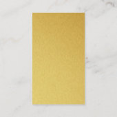 シェフハットと料理用品のロゴ |金ゴールド 名刺 (裏面)