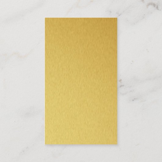 シェフハットと料理用品のロゴ |金ゴールド 名刺 (裏面)