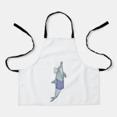 シェフハットと調理師としてのイルカ エプロン (正面)
