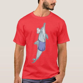 シェフハットと調理師としてのイルカ Tシャツ