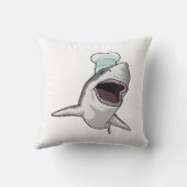 シェフハットと調理師としてのサメ クッション (裏面)