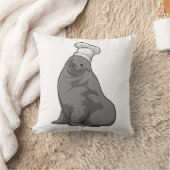 シェフハットと調理師としてシール クッション (ブランケット)