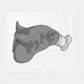 シェフハットと調理師としてシール フリースブランケット (正面(横))