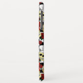 シェフハットと赤いバラのスチームパンクスカル Case-Mate iPhoneケース (裏面/左)