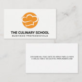 シェフハットオレンジロゴ 名刺 (正面/裏面)