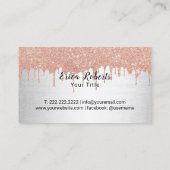 シェフハットカップケーキベーカリーモダンドリップ 名刺 (裏面)