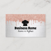 シェフハットカップケーキベーカリーモダンドリップ 名刺 (正面)