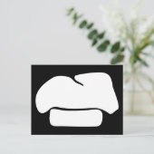 シェフハットシルエット ポストカード (スタンド正面)