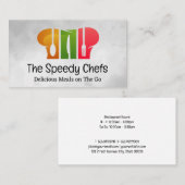 シェフハットシルバーウェアロゴ 名刺 (正面/裏面)