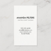 シェフハットシルバーウェア水玉模様 名刺 (裏面)