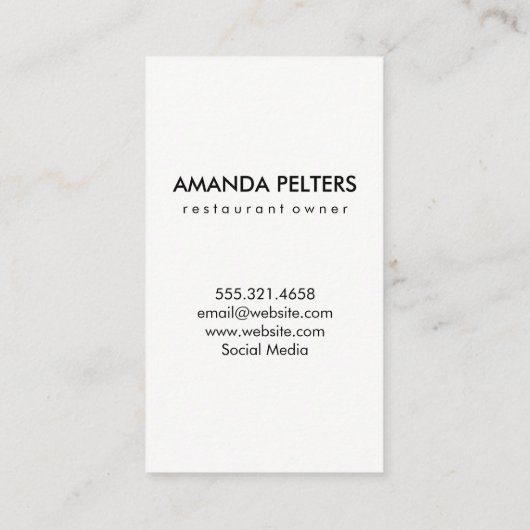 シェフハットシルバーウェア水玉模様 名刺 (裏面)