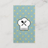 シェフハットシルバーウェア水玉模様 名刺 (正面)