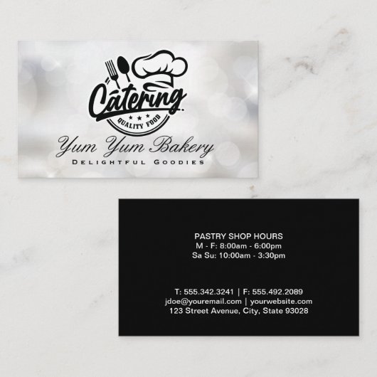 シェフハットシルバーウェア | レストラン 名刺 (正面/裏面)