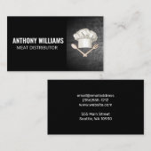 シェフハットスプーンフォークロゴ 名刺 (正面/裏面)