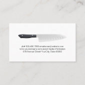 シェフハットナイフ | トマトソース入りのミートボール 名刺 (裏面)