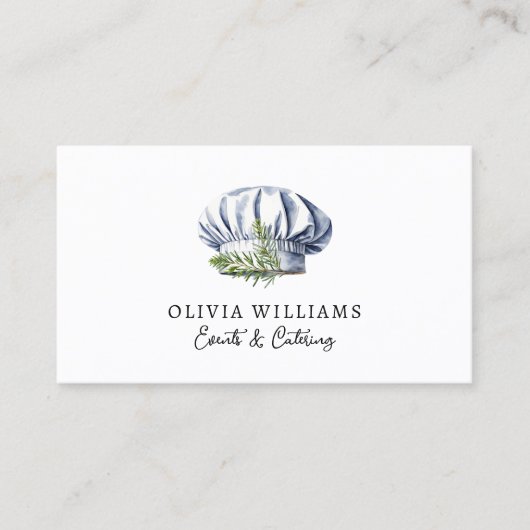 シェフハットパーソナルシェフ&ケータリング 名刺 (正面)